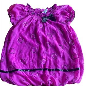Healthtex Girls’ 4T Purple Balloon And Ruffled Top
